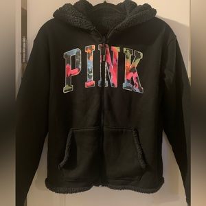 Victoria’s Secret PINK Reversible Sherpa Lined Jacket Sz S